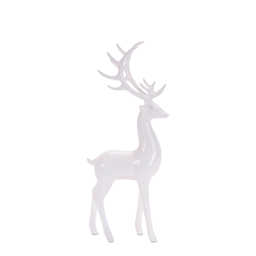 Melrose Standing Winter Deer Figurines - Set of 2