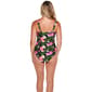 Womens Jones New York Side Ruched Floral One Piece Swimsuit - image 3