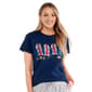 Womens USA Flip Flop Beach Graphic Tee - image 2