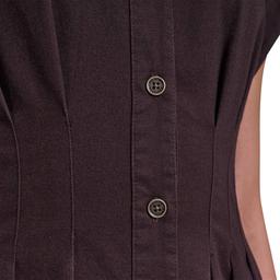 Womens Tommy Hilfiger Cap Sleeve Button Front Fit & Flare Dress