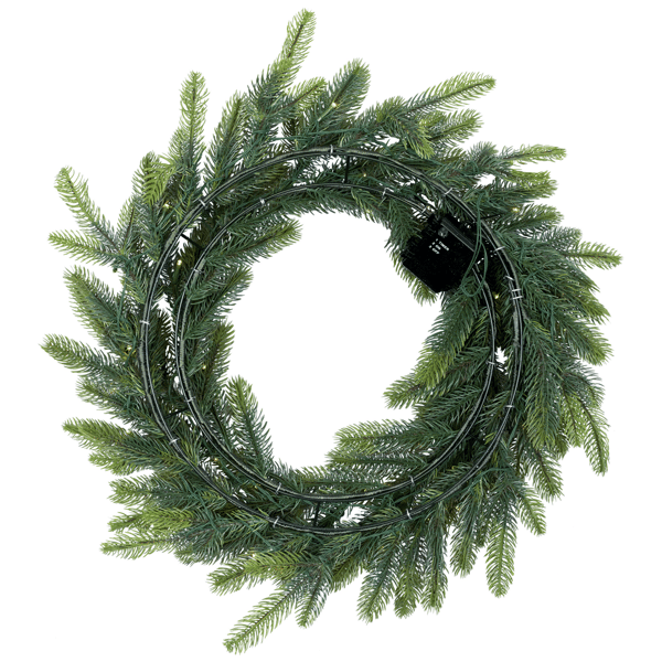 Northlight Real Touch™ 24in. LED Noble Fir Christmas Wreath