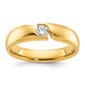 Mens Gentlemens Classics(tm) 14kt. Gold 1/4ctw. Bypass Diamond Ring - image 1