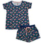 Juniors Pillow Talk Short Sleeve Turtles Boxer Pajama Set - image 1
