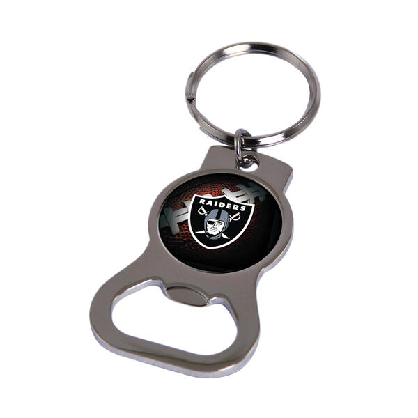 NFL Raiders Bottle Opener Key Ring - image 
