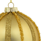 Northlight 2ct. Glitter & Beads Striped Christmas Glass Ornaments - image 5