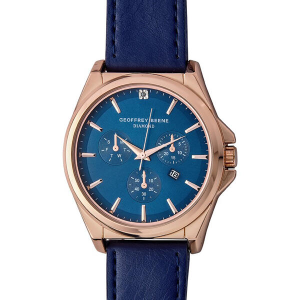 Mens Geoffrey Beene&#40;R&#41; Diamond Chronograph Watch - GBA0021RG - image 