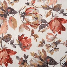 Mae Floral Print Crushed Voile Panel Curtain