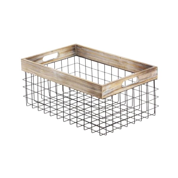 9th &amp; Pike® Farmhouse Style Storage Baskets - Set of 2