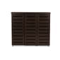 Baxton Studio Adalwin 3-Door Entryway Shoes Storage Cabinet - image 2