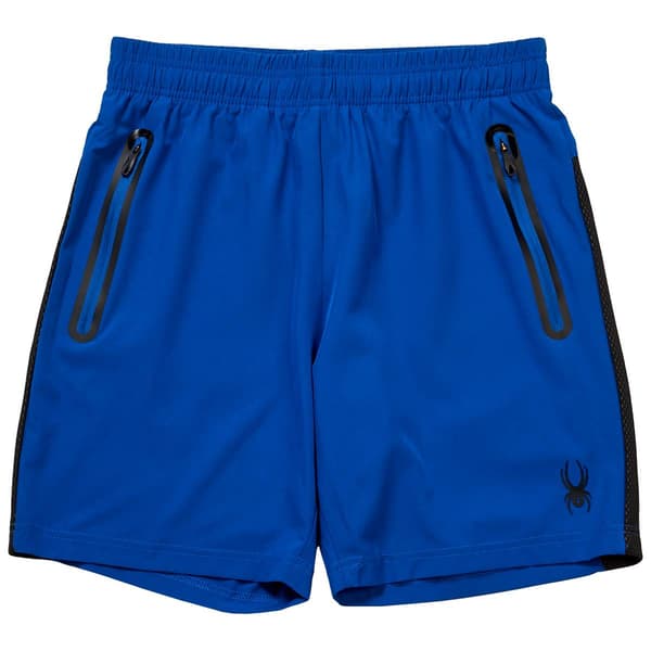 Mens Spyder Mesh Side Panel Woven Shorts