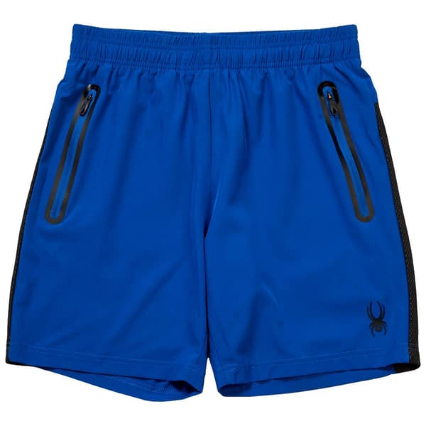 Mens Spyder Mesh Side Panel Woven Shorts - image 