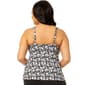Plus Size Leilani Summer Bloom Coastal Floral Tankini Swim Top - image 2