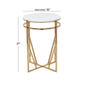 9th & Pike® Gold-Tone Metal Contemporary Accent Table - image 3