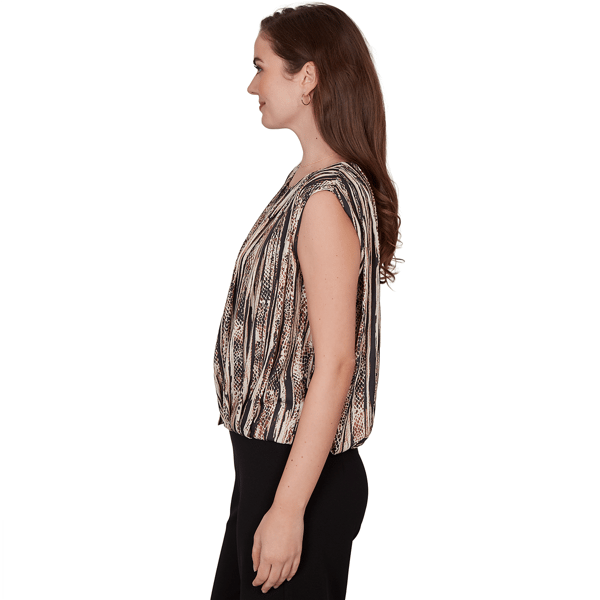 Petite Skye''s The Limit Terra Tropic Snake Print Blouse