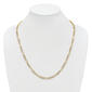 Gold Plated over Sterling Silver Figaro Chain Necklace - image 5