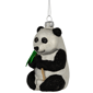 Northlight Glittered Panda Bear Glass Christmas Ornament - image 3