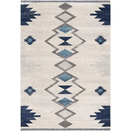 HomeRoots Blue & Ivory Southwestern Accent Rug