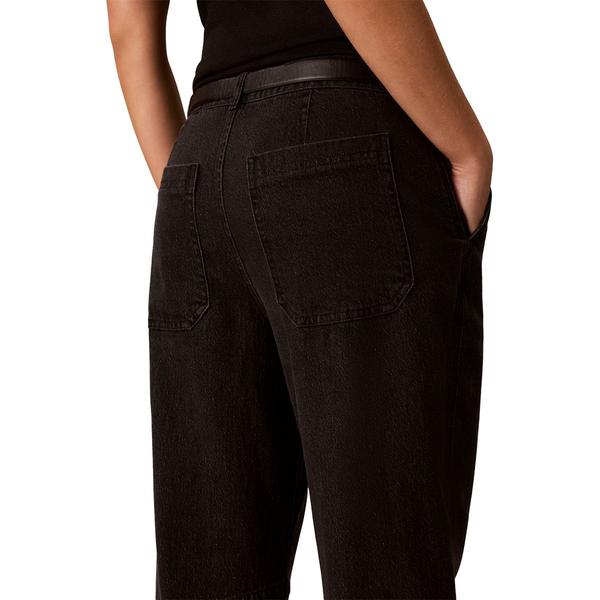 Womens Calvin Klein Mid Rise Straight Leg Jeans