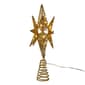 Kurt Adler Pre-Lit Twinkling LED Gold Starburst Tree Topper - image 4