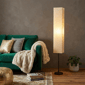 HomeRoots 63in. Black & Off White Column Floor Lamp - image 2