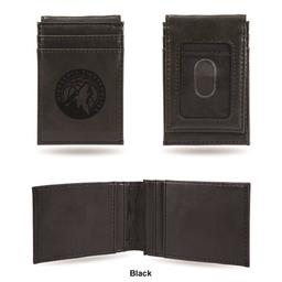 Mens NBA Minnesota Timberwolves Faux Leather Front Pocket Wallet
