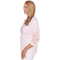 Womens Alfred Dunner Classics 3/4 Floral Sleeve Stripe Blouse - image 4