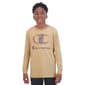 Boys &#40;8-20&#41; Champion Long Sleeve Graphic Tee - Khaki - image 1