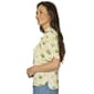 Womens Democracy Elbow Sleeve Pineapple Button Down Blouse - image 3