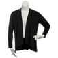 Womens Notations Long Sleeve Solid Hacci Open Cardigan - image 1