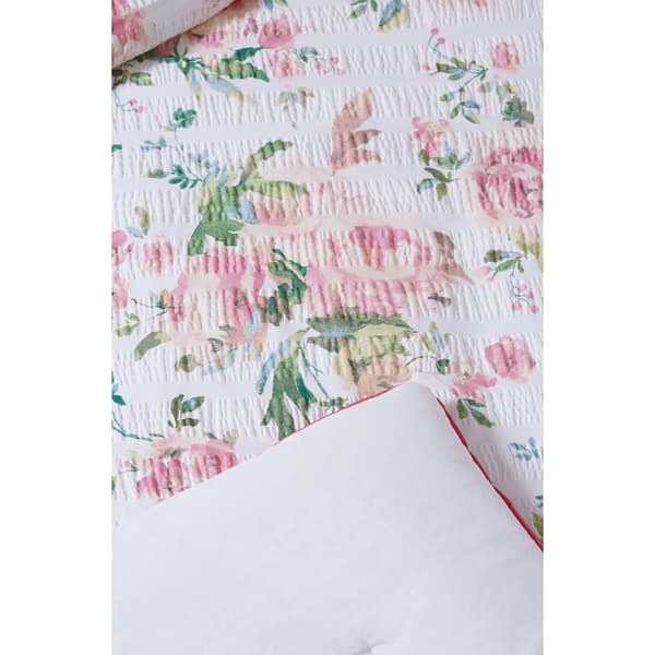 Cottage Classics Blooms Floral Seersucker Comforter Set