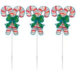 Northlight Seasonal Christmas Candy Pathway Markers - Set of 3