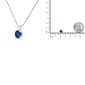 Haus of Brilliance 1/2ctw. Blue Lab Grown Diamond Pendant - image 5