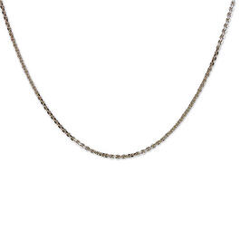 Sterling Silver & Diamond Cut Chain Necklace