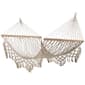 Northlight Seasonal Lattice Macrame Rope Hammock with Wooden Bars - image 3