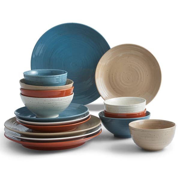 Sango Eliza Siterra Painter''s Palette 16pc. Dinnerware Set - image 