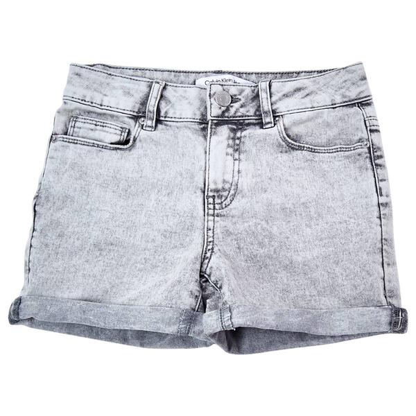 Girls &#40;7-16&#41; Calvin Klein Cuffed Denim Shorts - image 