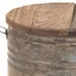 9th & Pike® Grey Tin And Wood Farmhouse Stool - image 3