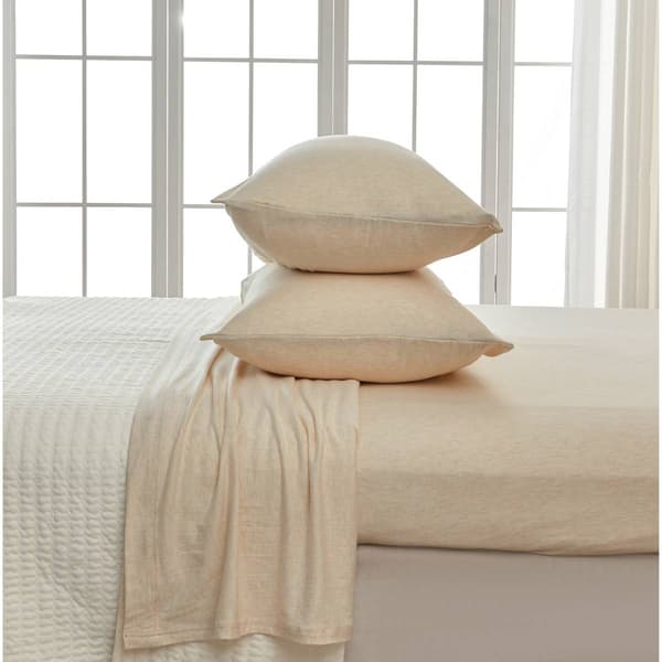 FreshFolds 4pc. Cotton Jersey Knit Deep Pocket Sheet Set