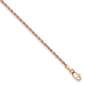 Gold Classics&#40;tm&#41; 1.8mm. 14k Rose Diamond Cut Rope Bracelet - image 1
