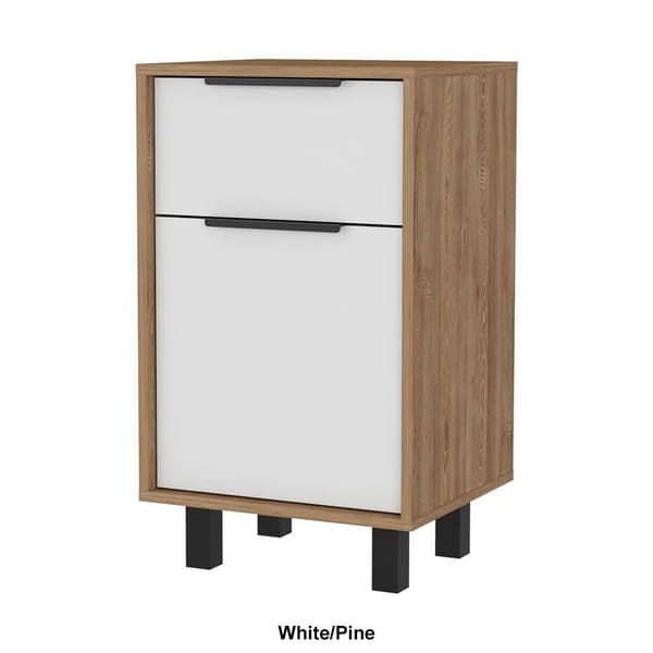 FM FURNITURE Dhaka Two-Tone Nightstand