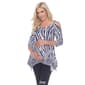 Plus Size White Mark Cold Shoulder Animal Print Tunic - image 5