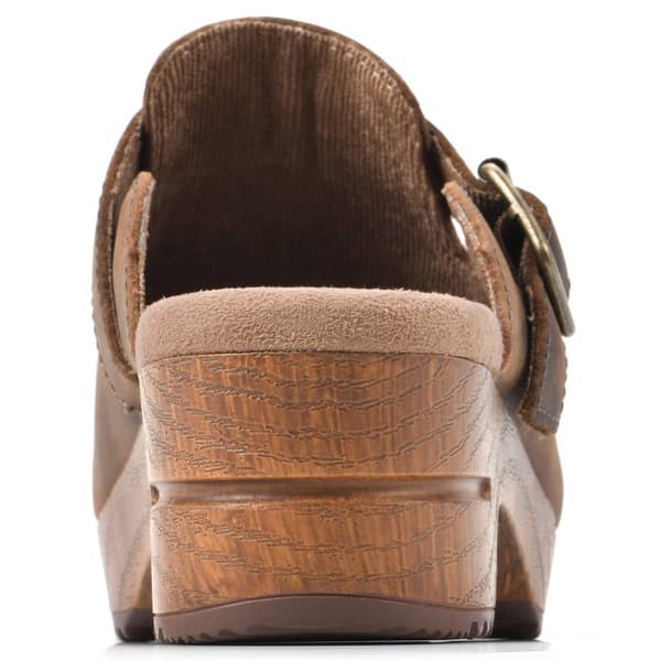 Womens White Mountain Behold Leather Clogs