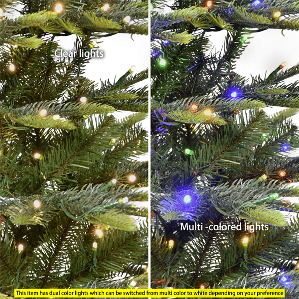 Puleo International 6.5ft. Pre-Lit Aspen Fir Christmas Tree