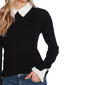 Womens Cece Long Sleeve Contrast Pearl Collar Sweater - image 3