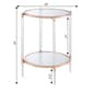 Convenience Concepts Royal Crest 2-Tier Glass End Cart - image 4