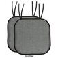 Sweet Home Collection Cameron No Slip Back Chair Pad w/ Ties - image 10