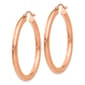 Womens Gold Classics™ 14kt. Rose Gold 35mm Tube Hoop Earrings - image 2