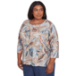 Plus Size Alfred Dunner Summer Solstice Twisted Paisley Tee - image 3