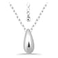 Designs by FMC Sterling Silver Sculpted Teardrop Slide Necklace - image 1