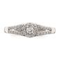 Pure Fire 10kt. White Gold Diamond Halo Engagement Ring - image 4